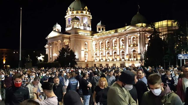 Demonstranti Skupština Srbije